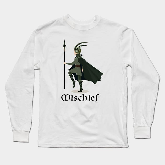 The God of Mischief Long Sleeve T-Shirt by Roadkill Creations